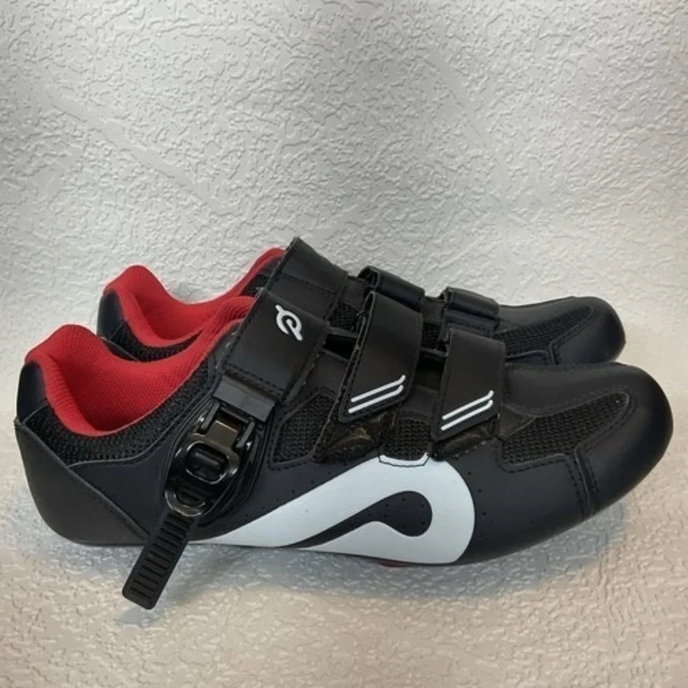 NWOB  Peloton Black Buckle Adjustable‎ Lightweight Cycling Shoes Unisex 43/US10